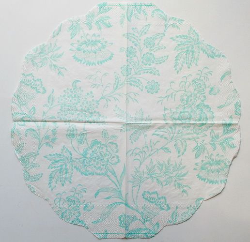 Салфетка Голубой узор (кругл.)