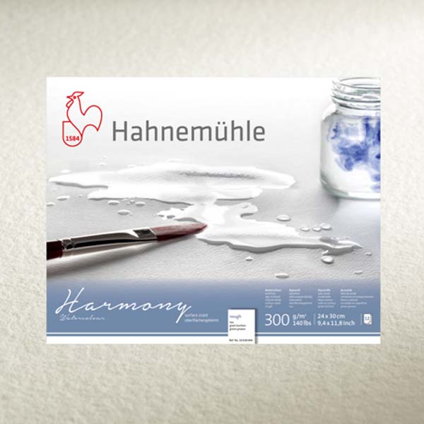 Блок акварельной бумаги Hahnemuhle «Harmony» на спирали, 100% целлюлоза, крупное зерно, А3, 12л, 300 - фото 1