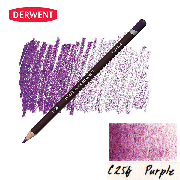 Олівець кольоровий Derwent Coloursoft (C250) Пурпуний. 