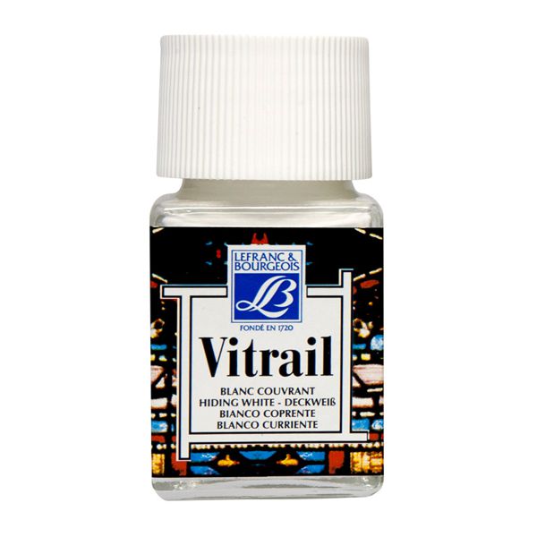 Вітражна фарба Vitrail Lefranc & Bourgeois Білий №004, 50 ml 
