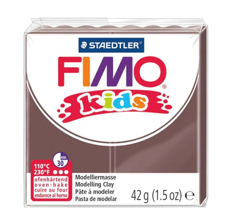 Полимерная глина FIMO Kids 42 гр. КОРИЧНЕВАЯ