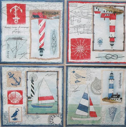 Салфетка Морская тематика