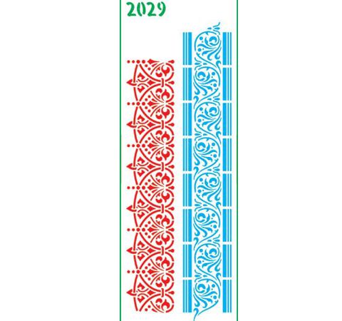 Трафарет многоразовый «Ажурный орнамент-2029», 11х33 см