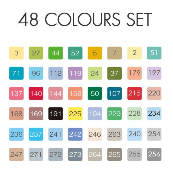 Набір маркерів Finecolour Brush 48 кольорів  - фото 2