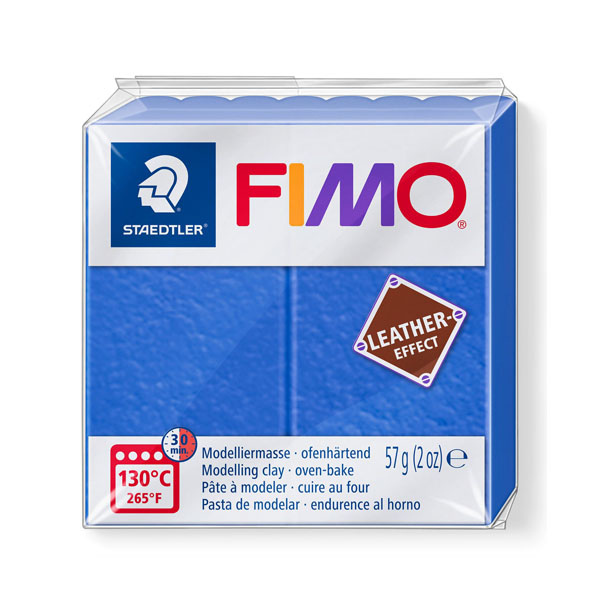 Пластика FIMO «Leather-effect», 57 Гр., ІНДИГО 