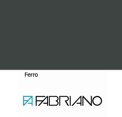 Папір для дизайну Fabriano Colore B2 (50*70 см) 200г/м2, дрібне зерно, №42 FERRO (Сірий) 