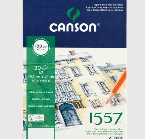 Альбом на спіралі для графіки «1557» (30 арк.), 180 г, A3, Canson 