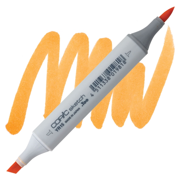 Copic маркер Sketch №YR-15 Pumpkin yellow (Гарбузовий жовтий) 