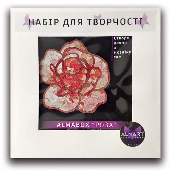 Набір для декорування мозаїкою ALMABOX «Троянда» 