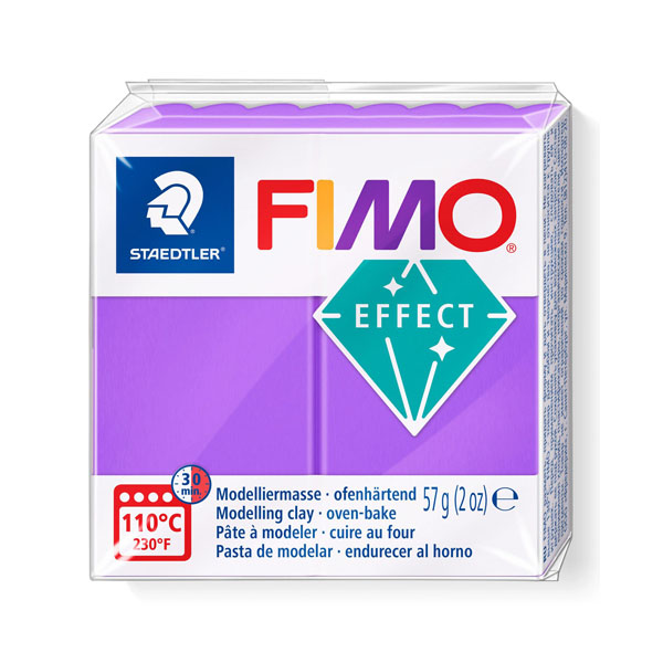 Пластика «FIMO Effect Translucent», 56 г. Цвет: Пурпурный