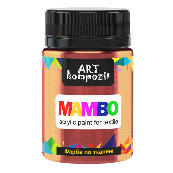 Фарба для тканини MAMBO "ART Kompozit" METALLIC, колір: 55 БРОНЗА, 50 ml 