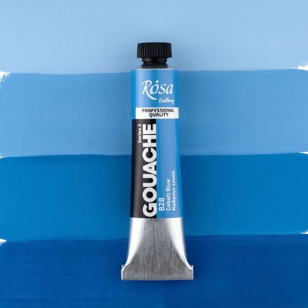 Гуашевая художественная краска, ROSA Gallery, туба, 20мл, Кобальт синий (828)