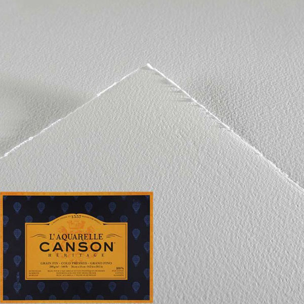  Canson альбом для акварели холодного прессования Heritage, 300 гр, 20л, 18х26 см - фото 2