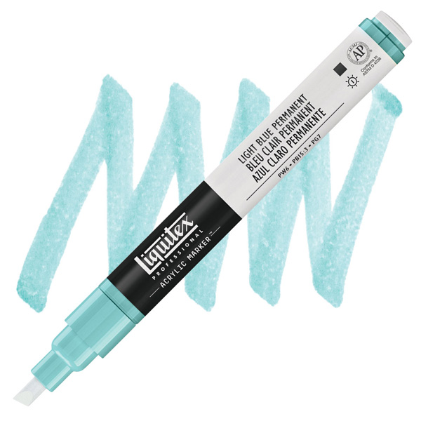 Liquitex акриловый маркер Paint Marker 2мм, #770 Light Blue Permanent (Основной голубой светлый)