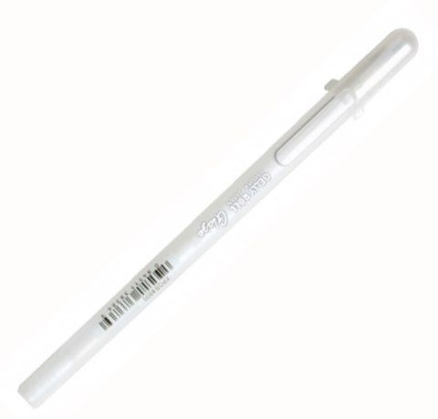 Ручка гелева, GLAZE 3D-ROLLER, Біла, Sakura 