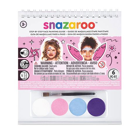 Аквагрим для девочек в наборе Snazaroo Girl, 4 краски + 1 кисточка