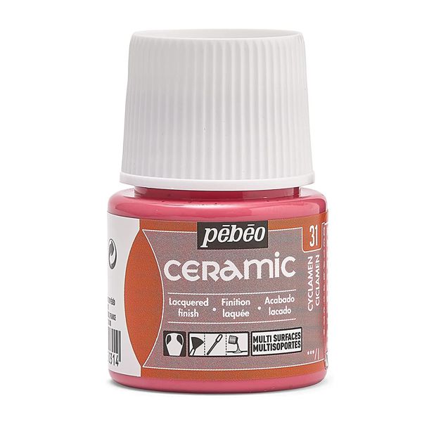 Краски для стекла и керамики Pebeo «CERAMIC» Цикламен №31, 45 ml