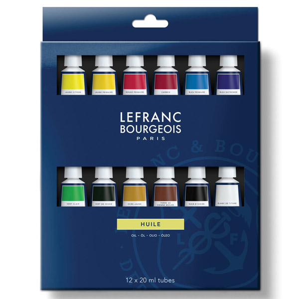 Lefranc набор масляных красок Fine, 12 х 20 мл
