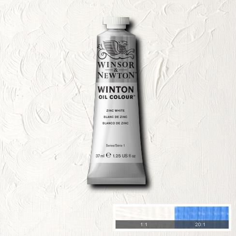 Масляная краска Winton от Winsor&Newton, 37 мл. Цвет: ЦИНКОВЫЙ БЕЛЫЙ