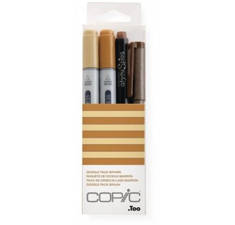 Copic набір маркерів Ciao Set "Doodle Pack Brown" (2+1+1 шт) 