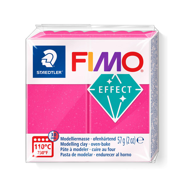 Пластика "FIMO Effect Gemstone", 56 гр. Колір: Рубіновий кварц 