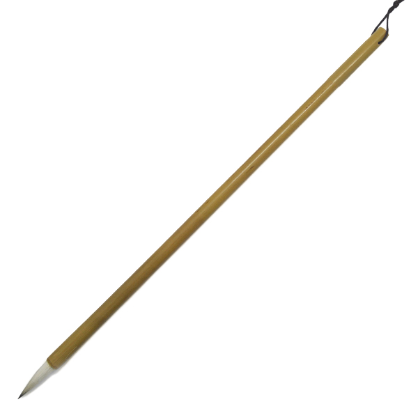 Пензель для каліграфії з натуральним ворсом, гладка бамбукова ручка, розмір S 