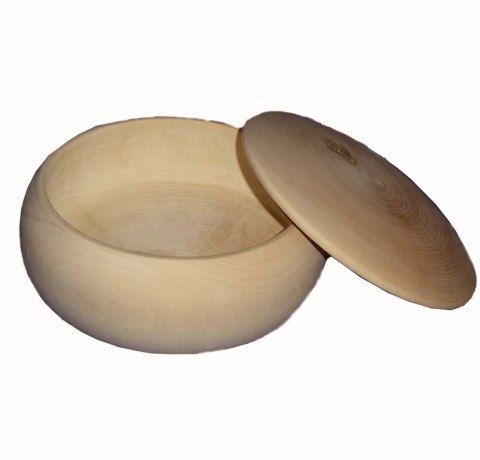 Шкатулка круглая деревянная объёмная №5, D-13 см	