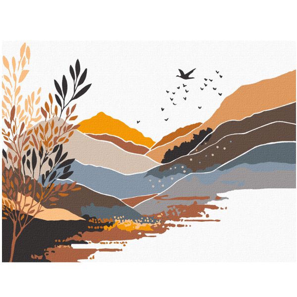 Набор, картина по номерам, "Загадочный пейзаж", 15х20см, с мольбертом, ROSA START - фото 2