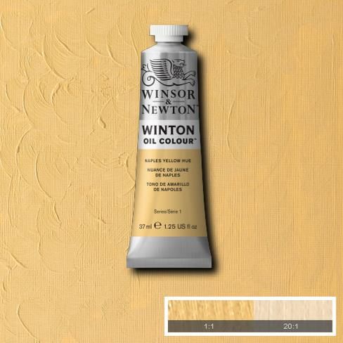 Масляная краска Winton от Winsor & Newton, 37 мл. Цвет: NAPLES YELLOW HUE