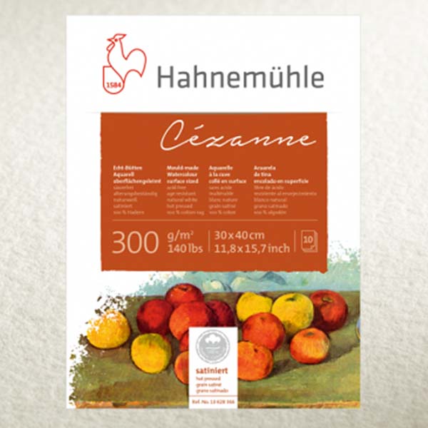 Блок для акварелі Cezanne 300г/кв.м, бавовна 100%, Hot Press, 240х320мм 10л. Hahnemuhle  - фото 1