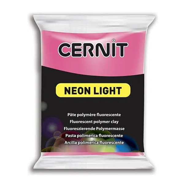 Полімерна глина Cernit Neon, 56 гр. Колір: Рожевий №213 