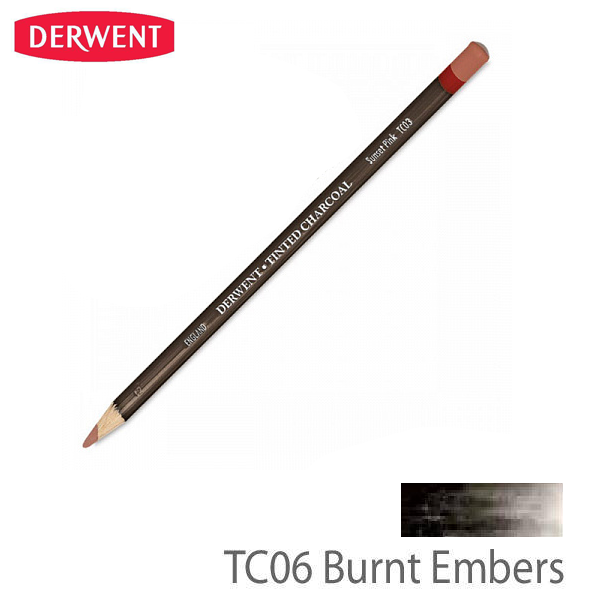 Карандаш угольный Derwent Tinted Charcoal, (TC06) огненный жар.