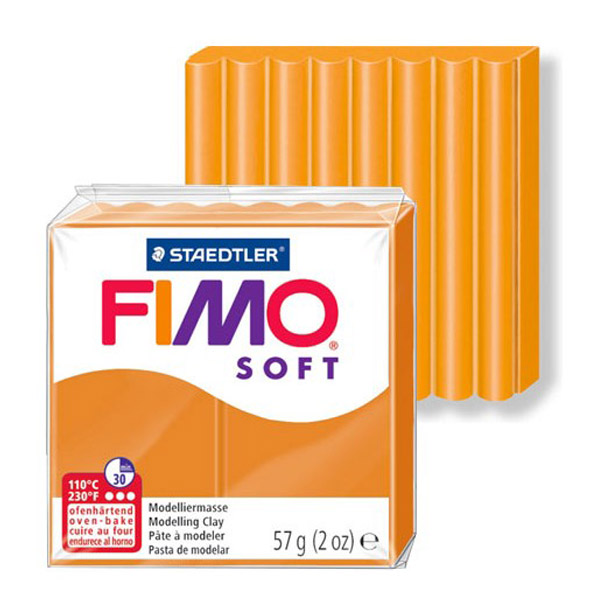 Пластика «FIMO Soft», 56 г. Цвет: Оранжевый солнечный №41