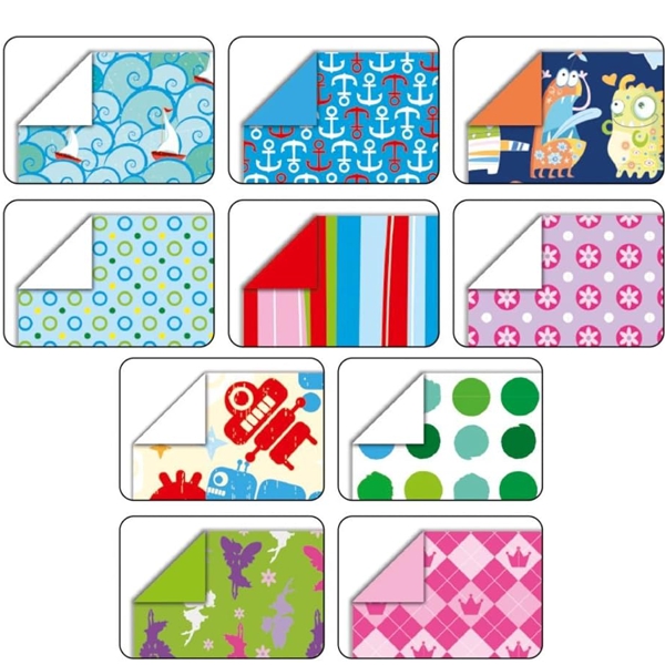 Folia папір для орігамі Folding Papers "Kids" 80 гр, 15x15 см, 50 л  - фото 5