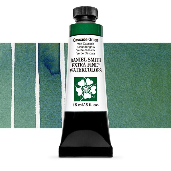 Акварельна фарба Daniel Smith, туба, 15мол. Колір: Cascade Green s1 