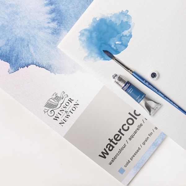 Winsor блок акварельного паперу Watercolour, cold press, 25% бавовна, 300 г/м2, 27,9х35,6 см, 12 л. - фото 3