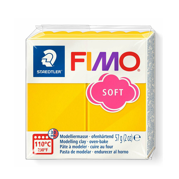 Пластика "FIMO Soft", 56 р. Колір: Жовтий №16 