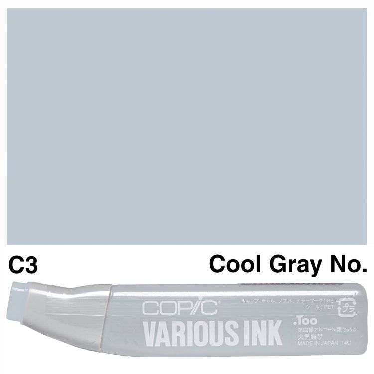 Чорнило для маркерів Copic Various Ink, #С-3 Cool gray (Холодний сірий) 