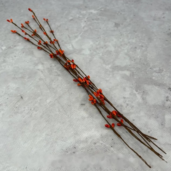 Веточки с почками, 38 см Цвет: Оранжевый