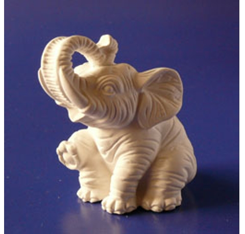 Гіпсова фігурка «Слон із квіточкою», 5,5 см 