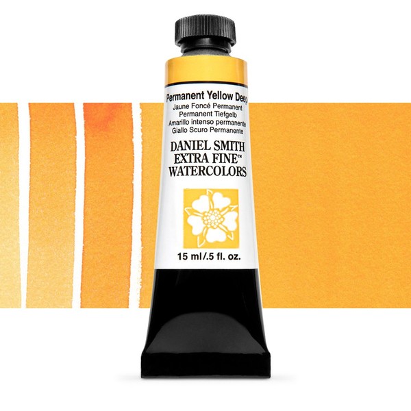 Акварельная краска Daniel Smith, туба, 15мл. Цвет: Permanent Yellow Deep s2