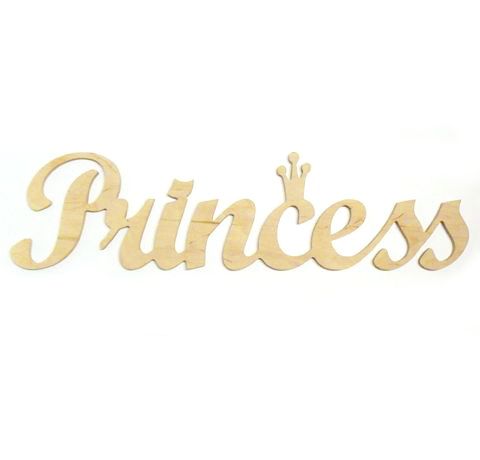 Надпись из дерева «Princess», 58х15 см