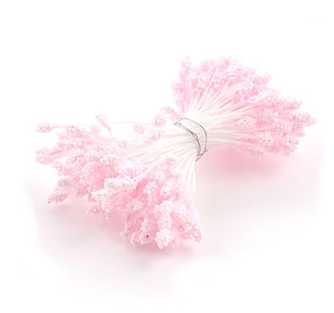 Тичинки для квітів двосторонні, Рожеві 55*3 мм, 144 шт/уп 