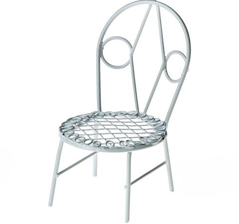 Металевий міні-стул, 4.5х7.5см 