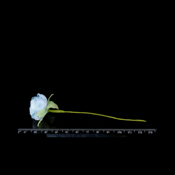 Букетик искусственных цветочков с тычинками 6 шт/уп., ГОЛУБЫЕ - фото 2