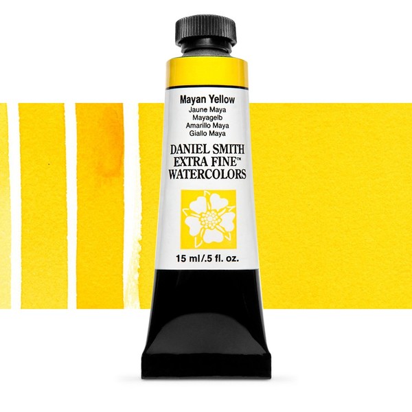 Акварельна фарба Daniel Smith, туба, 15мл. Колір: Mayan Yellow s3 