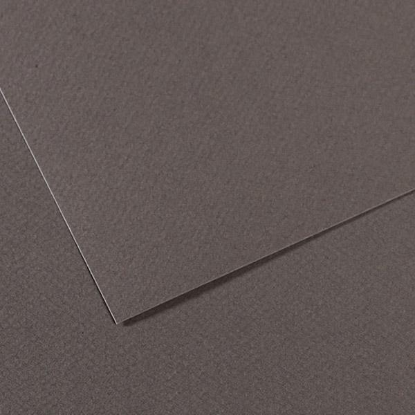 Папір для пастелі Canson Mi-Teintes 160 гр, 50x65 см, #345 Dark gray (Темно-сірий) 
