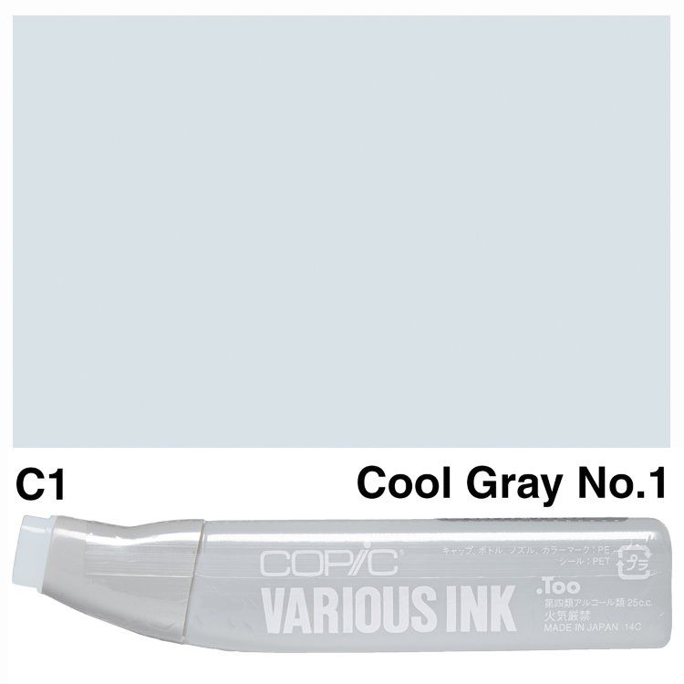 Чорнило для маркерів Copic Various Ink, #С-1 Cool gray (Холодний сірий) 