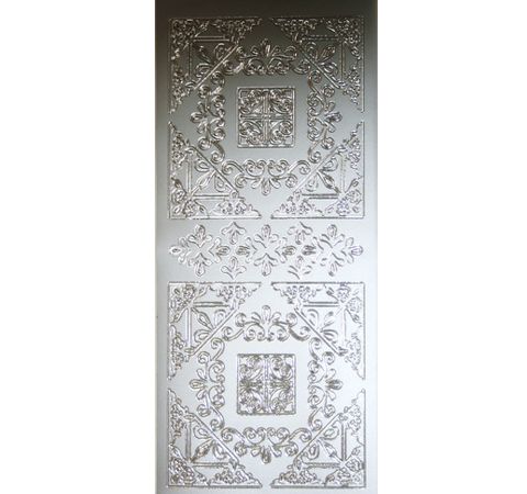 Контурные наклейки JeJe «Уголки-2», серебро
