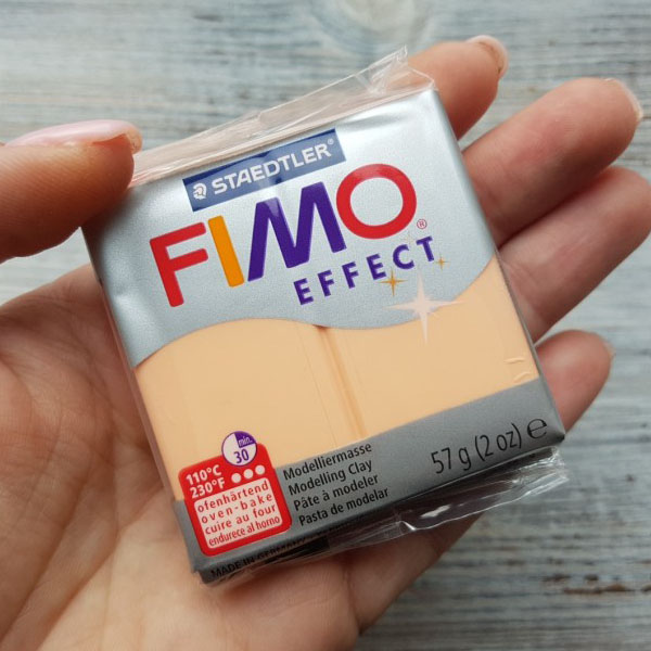 Пластика «FIMO Effect Pastel», 56 г. Цвет: Персик - фото 2